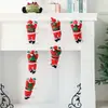 2026 Nuevas Decoraciones Navideñas Adornos para Árbol de Navidad Papá Noel Trepador Cuerda de Trepar Juguete Escena Arreglo de Ambiente