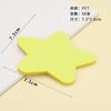 Notas Adhesivas Impermeables Transparentes con Forma Especial Adhesivas de PET Color Sólido Forma de Corazón Gato Lindo Estrella Burbuja Notas Adhesivas Venta al por Mayor