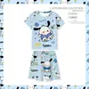 Pijama de verano para niñas, estilo fino, manga corta, ropa de casa de princesa para niños y niñas, conjunto para aire acondicionado, estilo de verano