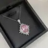Pingente Estilo Princesa Kate Versa Safira Tanzanita Girassol Banhado a Ouro Zircônia Corrente de Clavícula Feminina com Temperamento
