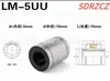 Rolamento linear LM3UU LM4UU LM5UU LM6UU LM8UU LM10UU LM12 eixo óptico deslizante galvanizado