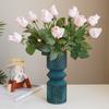 Flor artificial de rosa hidratante ao toque, haste única, rosa de Dia dos Namorados, decoração de casa, presente de Dia dos Namorados, botão de rosa