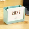 Nuevo Calendario Multifuncional Simple Portaplumas de Plástico Adorno de Escritorio de Plástico ABS Acrílico Calendario de Escritorio
