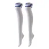 Calcetines de baile, calcetines largos de tres rayas hasta la rodilla para cosplay de mujer, calcetines altos, calcetines de mujer al por mayor, calcetines de rayas europeos y americanos
