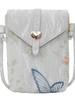 Bolso de Lona Bordado Transfronterizo para Mujer Verano 2025 Nueva Moda Nicho Bolso Cruzado Versión Coreana Estilo Popular de Celebridad de Internet Bolso para Teléfono Móvil