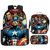 Mochila de Marvel Spider-Man Dibujos Animados Anime Bolsa Escolar Primaria Mochila Bolso de Mano Bolsa Sencilla para Lápices