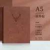Caderno de Negócios Espesso, Caderno de Cabeça de Veado em Pele de Ovelha, Planejador A5 com Logotipo Personalizado, Caderno Simples para Atacado para a Temporada de Volta às Aulas