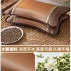 Almohada de Trigo Sarraceno de Verano Almohada de Núcleo de Ratán Helado de Verano Protección para la Columna Cervical para Adultos Ayuda para Dormir Almohada de Bambú Dura Cabeza Entera Masculina