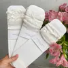 Calcetines de Verano para Niñas hasta la Mitad de la Pantorrilla, Calcetines de Malla Estilo Coreano para Niñas, Calcetines Holgados de Algodón Versátiles, Sin Costuras, Ultra Delgados, Transpirables para Niños