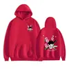 Transfronterizo nuevo una pieza estampado casual holgado estudiante Harajuku hombres y mujeres sudadera con capucha hoodie periférico