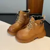 Dr. para Niñas. Botas Martens 2026 Otoño/Invierno Botines Retro para Niños Botas de Estudiante Felpa Adentro Estilo Británico Botas de Cuero para Niños