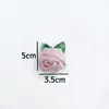Habitación de Flores Tela de Dos Colores Rosa Flor Tridimensional Flor Decorativa para Ropa Ramillete de Flores Ropa Accesorios para la Cabeza Ropa