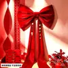 Decoração de Quarto de Casamento Sala de Estar de Casa Nova Decoração Pendurada com Laço de Casamento Cenário de Casamento Chinês Montagem de Atmosfera Suprimentos de Casamento