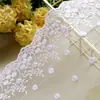 Accesorios de Encaje para Ropa Hechos a Mano DIY Color Albaricoque Blanquecino Malla Bordada Encaje de Cereza Borde de Encaje