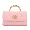 Nuevo Estilo Primavera y Verano 2026 Bolso de Mano Pequeño Estilo Chanel Bolso Kelly Bolso Cruzado Acolchado con Cadena Bolso de Hombro Mini para Mujer