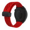 Adecuado para Samsung Huawei Watch Agujero Plegable Succión Magnética Silicona Correa de Reloj Desmontaje Rápido Oreja Cruda Correa 20/22mm