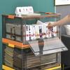 Caja de almacenamiento caja de plástico para exteriores caja de almacenamiento plegable almacenamiento de ropa caja de almacenamiento transparente al por mayor