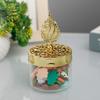 Nueva caja de dulces de plástico chapada en oro transparente embalaje caja decorativa Caja de dulces de Regalo para Luna Llena de Bebé venta al por mayor