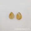 Anillo de Piedra Natural Ágata Cristal Gota de Agua Superficie Parche Medio DIY Collar de Cuentas Pasador Pendientes Estilo Chino Accesorios de Joyería