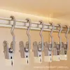 Clip de Acero Inoxidable en Forma de 3 para el Hogar Antideslizante Fuerte Sin Marcas Clip para Medias Clip de Secado a Prueba de Viento Clip de Almacenamiento Multifuncional