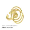 Distrito de Lu Anel de Moda Europeia e Americana para Deslocamento Anel de Dedo Feminino Linha Espiral Rosa Luz de Luxo Anel de Dedo Moda Moda Moda Joias Anel de Dedo