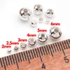 Revestido com Ouro Real, Prata Grossa, Platina, Retenção Forte de Cor, Superfície Lisa, Contas Redondas, Contas Espaçadoras, Acessórios para Joias DIY, Pulseira, Colar, Contas