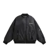 Yidao Vintage 2026 Invierno Nuevo Marca de Moda Americana Diseño Bordado de Letras Cuello de Béisbol Engrosado Chaqueta de Algodón Ropa de Abrigo Hombre