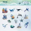 Serie de Pegatinas Mundo Submarino Retrostory Pegatinas Creativas para Cuaderno Pegatinas de Dibujos Animados de Mascotas Paquete de Pegatinas Decorativas