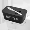 Caja de Mantequilla Popular Transfronteriza de Gran Capacidad Polipropileno de Grado Alimenticio Caja de Queso Caja de Almacenamiento de Mantequilla para Refrigerador con Cuchillo Caja de Mantequilla