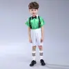 Traje de Coro Infantil 1 de Junio Pantalones con Tirantes para Niño Traje de Vestido con Lentejuelas Traje de Recitación de Poesía Infantil