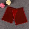 Bolsa transparente de PVC bolsa con etiqueta roja bolsa para cuello de ropa con etiqueta de precio se puede imprimir logotipo bolsillo plano negro