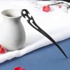 Horquillas Retro, Accesorios para el Cabello Estilo Traje Antiguo, Horquillas de Sándalo Negro, Accesorios para el Cabello Estilo Nacional, Horquillas de Paso, Venta al por Mayor de Joyería