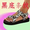 Sandalias talla grande mujer verano nuevo color combinación velcro estilo étnico sandalias 36-414243