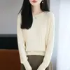 Suéter Vintage de Punto Trenzado 100% Algodón Estilo Old Money para Mujer, Versátil y Cálido, Pulóver de Manga Larga 2026