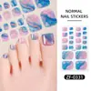 Fábrica Zhengxiang Película Personalizada para Esmalte de Unha Céu Estrelado Cintilante Adesivos para Unhas dos Pés Estampagem a Quente Gradiente Borrado Clareador Adesivos para Arte de Unha dos Dedos dos Pés