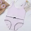 Ropa interior para estudiantes de primaria, Etapa uno y dos, Camisetas de algodón puro para niñas, Ropa interior para estudiantes de secundaria, Conjuntos de sujetador para niñas