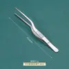 Pinzas de Acero Inoxidable 304 Anti-Yodóforo Pinzas Médicas en Forma de Pistola para Vendajes Arte del Té Herramientas para Jardinería Acuática Pinzas Espesadas 403