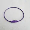 Anillos de Alambre de Acero Pintado de Colores Cuerda de Alambre de Acero Inoxidable Color Caramelo Llaveros Llaveros Accesorios para Joyería DIY