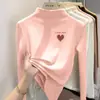 Y2333# Camisa de Respaldo de Primavera con Forro Polar Otoño/Invierno Chaqueta de Terciopelo Alemán Otoño para Niños Grandes Cuello Semi Alto Niñas Nueva Moda