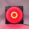 Ventilador de chasis de 12 cm con suministro directo de fábrica, ventilador colorido RGB para computadora de escritorio, refrigeración por LED luminoso y silencioso.