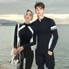 Traje de buceo coreano para mujer de manga larga anti-sol, traje de baño para buceo libre en aguas termales, pantalones para medusas protectores del sol, traje de surf, traje de snorkel