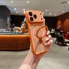 Funda de Color Sólido con Diseño de Panal Disipador de Calor Adecuada para iPhone 17 Pro Max, Diseño Simple, Anticaídas para iPhone 16, Funda de Teléfono con Soporte Circular Magnético para iPhone 15