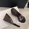 Sandalias de Plataforma Estilo Hada de Gama Alta con Tira Transparente y Estampado de Leopardo para Mujer, Nuevo Modelo Verano 2026, Sandalias de Cuña Altas para Aumentar la Estatura