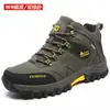 Zapatos para Hombre Nuevos Transfronterizos para Exteriores Montañismo Viajes Zapatos Deportivos Casuales Zapatos para Correr Otoño e Invierno Cálidos Forrados de Lana de Caña Alta Zapatos de Moda