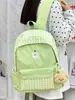 Mochila de cuadros fresca y sencilla para estudiantes de secundaria y preparatoria, gran capacidad, estilo coreano, diseño de nicho, mochila minimalista para el día a día