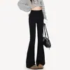 Jeans Micro-Flare de Cintura Alta Estilo Harajuku para Mulheres, Jeans Bootcut Fashion Slim-Fit Novo para Primavera e Outono