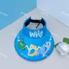 Xale de Sol Infantil de Verão Chapéu de Sol Proteção Solar de Pescoço Desenho Animado Chapéu de Sol Dobrável para Uso Externo com Aba Larga para Meninos e Meninas