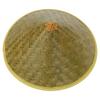 Sombrero de ala ancha grande de cuero verde tejido de bambú para adulto niño exterior sombrilla sombrero para el sol granjero jardín té pesca sombrero de paja