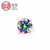 Brincos de Titânio F136 com Fundo Arredondado e Quatro Garras Inlaid Zircônia Grau 5A Rosca Externa Studs para Orelha Studs para Cartilagem da Orelha Joias Simples de Piercing de Nicho