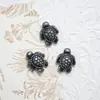 Cuentas con Forma de Tortuga Marina de Venta Caliente Transfronterizas, Cuentas Cerámicas Vintage de Agujero Recto, Pulsera DIY, Collar, Colgante, Accesorios de Joyería